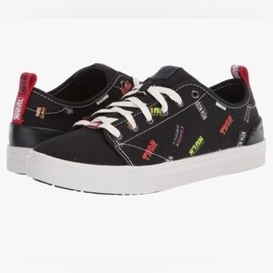 TOMS Mens X Marvel Trvl Lite Low Lace-up Black Synthetic Trainers Sz 10.5